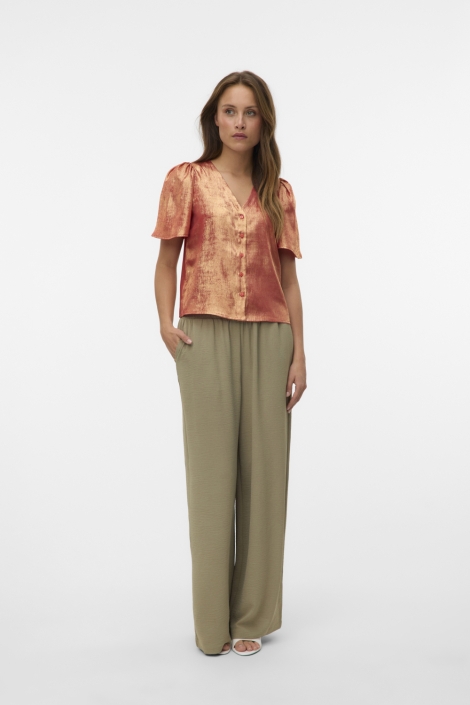 Vero Moda vmamalia ss v-neck top exp